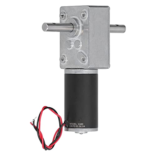 Spacnana Getriebe Reduzierung Motor Stille Betrieb Niedrig Stromverbrauch Elektrischer Motor für Industrieantrieb Gerät Edelstahl Kupfer Messing (DC24V 80RPM) von Spacnana