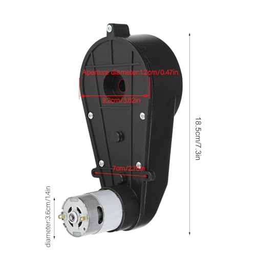 Spacnana Getriebe für Kinderwagen, Niedriggeräusche Hochgeschwindigkeits -Motor -Getriebe für Karting, Geeignet für Motorräder, 1 X (6v20000 rev) von Spacnana