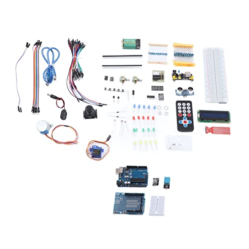 Spacnana LCD1602 LED Circuit Breadboard Power Modul Starter Kit, Grundkomponenten für Programmierprojekte, Ideal für Anfänger Spacnana LCD1602 LED Circuit Breadboard Power Modul Starter Kit, Grundkomponenten für Programmierprojekte, Ideal für Anfänger von Spacnana