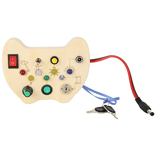 Spacnana Lernschalter Sensorisches Board Holzbett mit LED -Licht und Pushtknaste Bildungsssensory Sensory Toy für Kleinkinder 1 Bis 3 Jahre Spacnana Lernschalter Sensorisches Board Holzbett mit LED -Licht und Pushtknaste Bildungsssensory Sensory Toy für Kleinkinder 1 Bis 3 Jahre von Spacnana