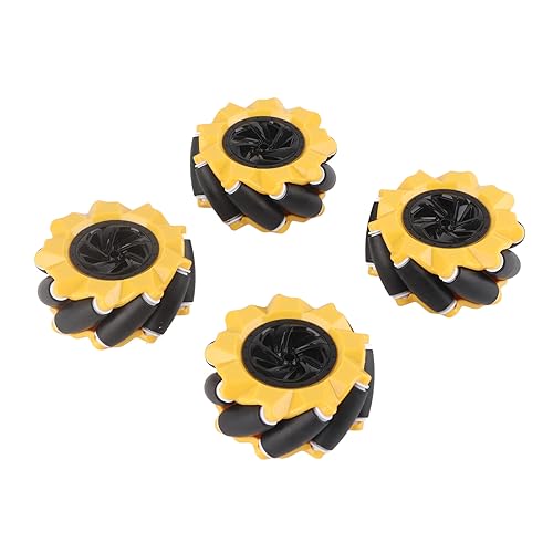 Spacnana Mecanum Hjult Accessoires für -Ske -80 Mm Linke und Rechte Rad Glatte Gummi für Intelligentes Auto (Zwei Paare) von Spacnana