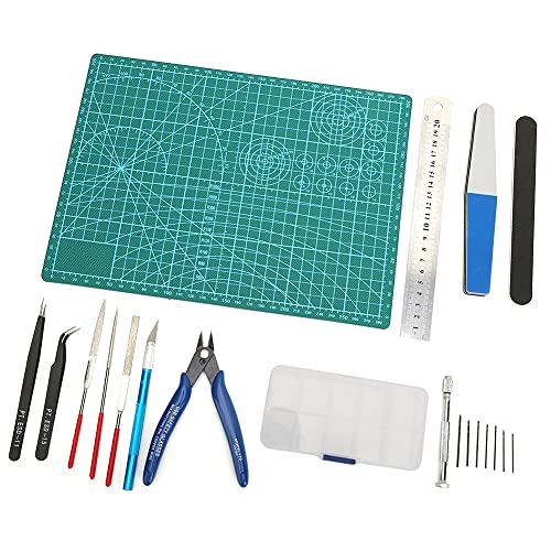 Spacnana Model Professional Craft Tools Set mit Nachhaltigem Pincett -Lineal -Datei Kit für Modellbildung, für Modellfans Spacnana Model Professional Craft Tools Set mit Nachhaltigem Pincett -Lineal -Datei Kit für Modellbildung, für Modellfans von Spacnana