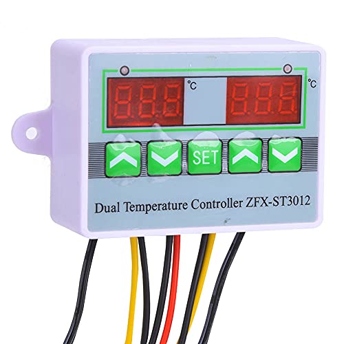 Spacnana ST3012 Temperaturcontroller für Industriegeräte, ABS -Abdeckung, Weitstemperaturkontrollbereich, Präzisionsbearbeitung, Digitaler Thermostat (DC12V) von Spacnana