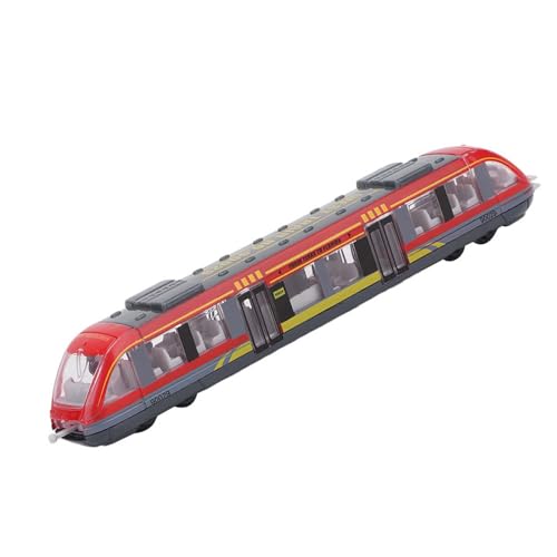 Spacnana Simulations -Zug -Modell Legierungstrang Modellauto -Spielzeug, Langlebige, Verbindbare Abschnitte, Lebensechter Form (Rot) von Spacnana