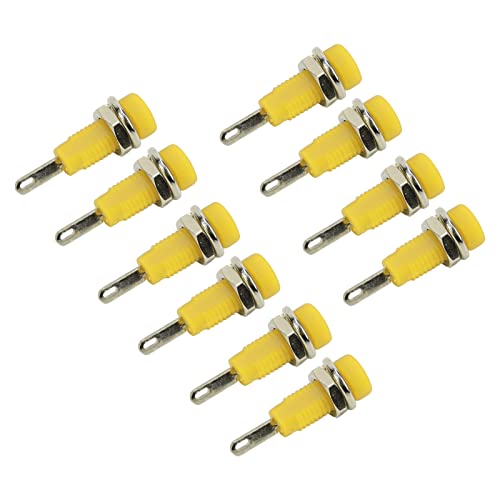 Spacnana Umfangreiches Postplug -Adapter für 2 Mm Cole Banana Panel für Elektronische Instrumente (Yellow) von Spacnana