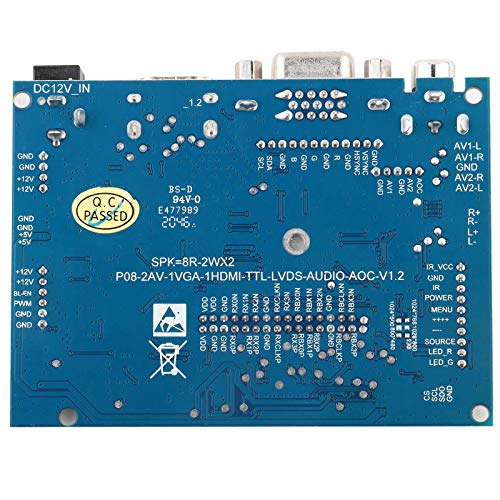 Spacnana Umkehrende LCD-Treiberplatine für 7-Zoll-AT070TN92-Display mit VGA-, AV- und -Eingängen Spacnana Umkehrende LCD-Treiberplatine für 7-Zoll-AT070TN92-Display mit VGA-, AV- und -Eingängen von Spacnana