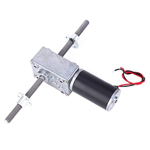 Spacnana Wurmgetriebemotor, Doppelte Rechtshänder -Koaxial -M8 -Gewinde Reduktion 2435 Motor für Aufzüge, und (Geschwindigkeitsreduzierungsverhältnis 200) von Spacnana