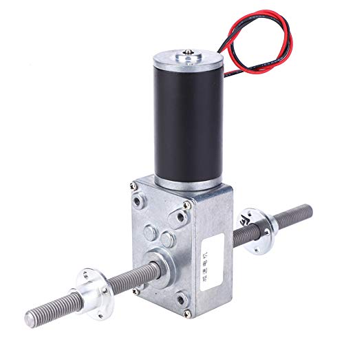 Spacnana Wurmgetriebemotor, Doppelte Rechtshänder -Koaxial -M8 -Gewinde Reduktion 2435 Motor für Aufzüge, und (Geschwindigkeitsreduzierungsverhältnis 31) von Spacnana