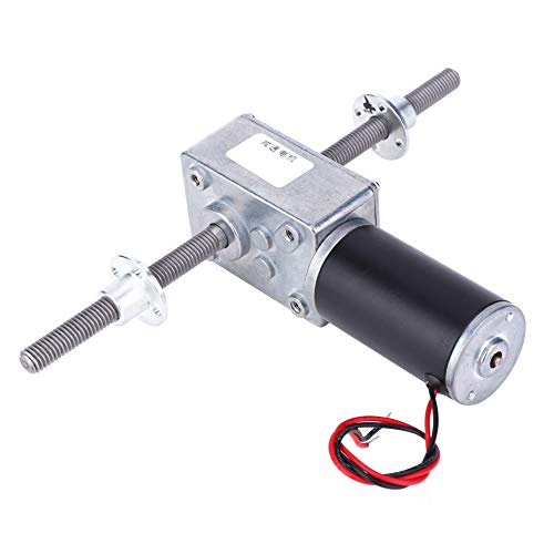 Spacnana Wurmgetriebemotor, Doppelte Rechtshänder -Koaxial -M8 -Gewinde Reduktion 2435 Motor für Aufzüge, und (Geschwindigkeitsreduzierungsverhältnis 50) von Spacnana