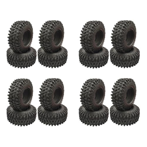 Spactz 16 1,9 Zoll Reifen 1,9 Zoll Gummiräder 108 x 40 mm 1/10 Spurweite RC für TRX4 Achse SCX10 90046 AXI03007 von Spactz