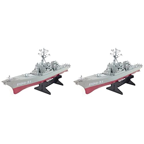 Spactz 2X Guided Missile Schiffsmodell Statisches Spielzeug mit Ausstellungsstand Kriegsschiff Modell DIY Lernspielzeug Hobbys Kinder Geschenk von Spactz