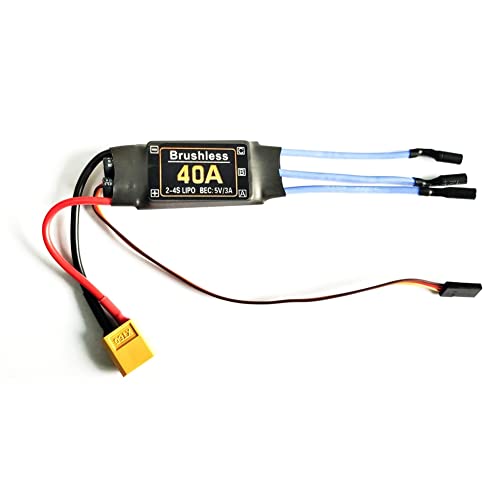 Spactz 40A BüRstenloser Regler XT60-Stecker Langlebige RC-Spielzeugkomponenten ZubehöR Geschwindigkeitsregler Motor FPV Quadcopter Hubschrauber Spactz 40A BüRstenloser Regler XT60-Stecker Langlebige RC-Spielzeugkomponenten ZubehöR Geschwindigkeitsregler Motor FPV Quadcopter Hubschrauber von Spactz