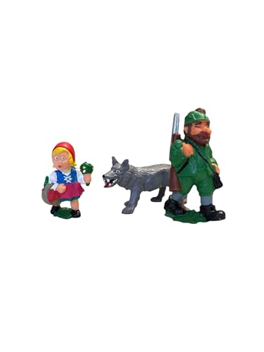Sparfroh Märchenfiguren Rotkäppchen Jäger Wolf 6cm Sparfroh Märchenfiguren Rotkäppchen Jäger Wolf 6cm von Sparfroh