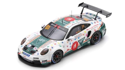 MODELLINO IN SCALA Spark Model KOMPATIBEL CON Porsche 911 GT3 Cup N.53 CARR.Cup Nordamerika Champ.2023 DICKINSON1:43 Modell Maßstab US370 241217 von Spark