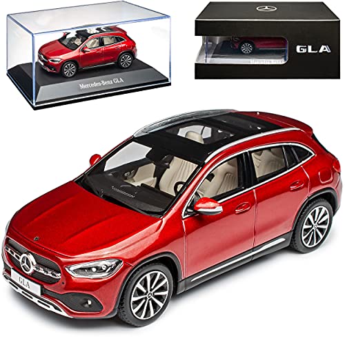 Mercedes-B GLA H247 Rot 2. Generation Ab 2020 1/43 Spark Modell Auto mit individiuellem Wunschkennzeichen von Spark