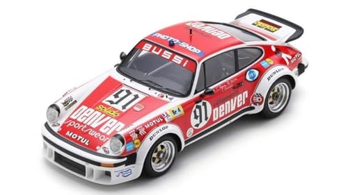 Modell in Scala Spark Model kompatibel mit Porsche 934 N.91 24 HLM 1980 BUSSI-Salam-Grandet 1:18 Modell Maßstab 18S868 241217 von Spark