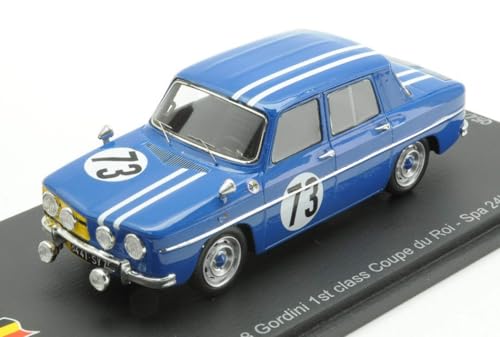 Modell in Scala Spark Model kompatibel mit Renault 8 Gordini N.73 1. Klasse 24 H-SPA 1966 M.Bianchi-J.Vinatier 1:43 Modell Maßstab 100SPA02 241217 von Spark