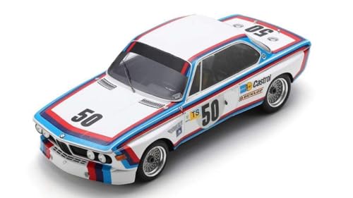 Modellino Scala kompatibel mit BMW 3.0 CSL N.50 24 H LE Mans 1973 C.Amon-H.J.Stuck 1:18 Spark Modell 18S858 von Spark