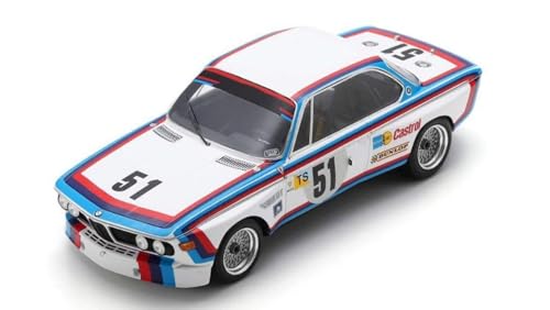 Modellino Scala kompatibel mit CON BMW 3.0 CSL N.51 11th 24 H LE Mans 1973 T.HEZEMANS-D.Quester 1:18 Spark Modell 18S857 von Spark