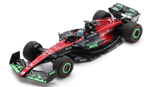 Modellino in Scala Spark Model kompatibel mit Alfa Romeo F1 N.77 Belgischer GP 2023 Valteri Bottas 1:18 Modell Maßstab 18S962 241217 von Spark