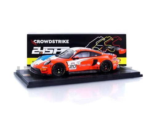 SPARK 1/43 SB708 Porsche 911 GT3 R - Winner Bronze Cup Spa 2023 Diecast Modellauto von Spark
