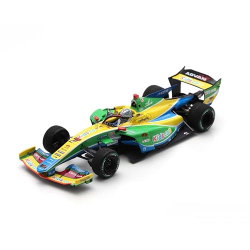 Spark 1:43 Resin Model Other Racing Car Compatible with KCMG Cayman SF23 Kids Com Team Kamui Kobayashi (No.7 Super Formula 2023) in Green/Yellow/Blue von Spark