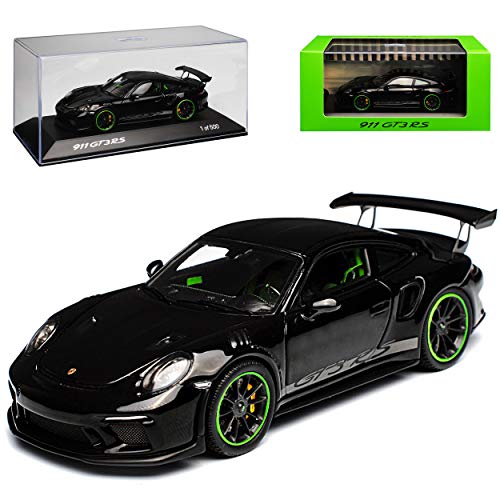 Spark Porsche 911 991 II GT3 Schwarz Modell ab 2012 Ab Facelift 2015 limitiert 1 von 500 1/43 Modell Auto mit individiuellem Wunschkennzeichen von Spark