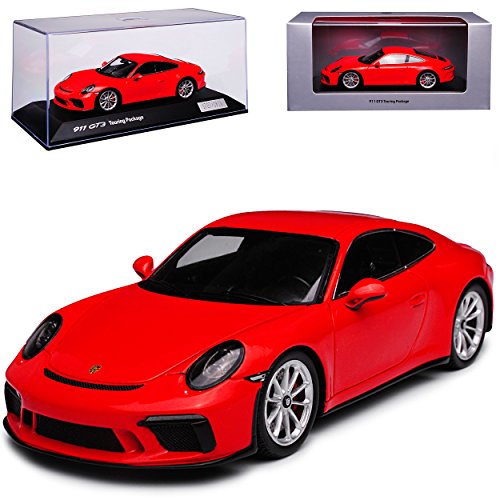 Spark Porsche 911 991 II GT3 Touring Package Lava Orange Rot Modell ab 2012 Ab Facelift 2015 limitiert 1 von 1911 1/43 Modell Auto mit individiuellem Wunschkennzeichen von Spark