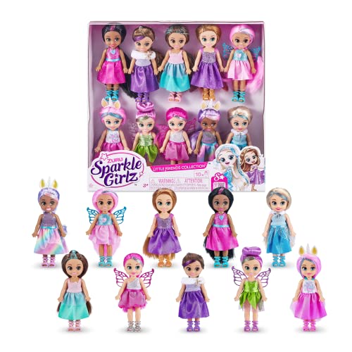 Sparkle Girlz-Dolls-4.7"-Fantasy Little Friend Collection Set of 10 von Sparkle Girlz