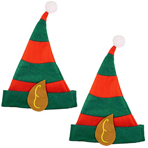 2 Kinder Elfenmützen Hut für Elfen für Kostüm Elfe Waldgeist Elfenhut Elfenmütze von Spassprofi