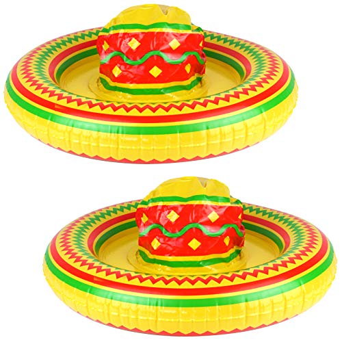 2 aufblasbare Sombrero 53cm Hut aufblasbar Mexico Mexikaner 2 aufblasbare Sombrero 53cm Hut aufblasbar Mexico Mexikaner von Spassprofi
