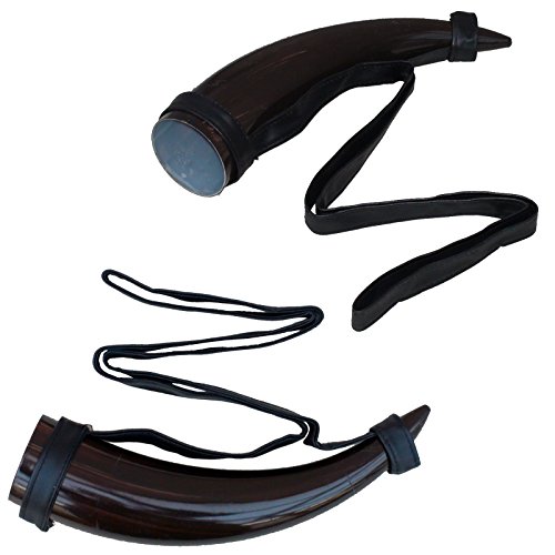 2 x Trinkhorn für Kostüm Römer Wikinger König Trinkhörner Drinking Horn 2 x Trinkhorn für Kostüm Römer Wikinger König Trinkhörner Drinking Horn von Spassprofi