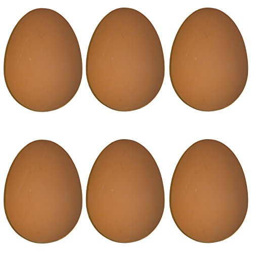 Spassprofi 6 x springendes Ei Scherzartikel Gummi-Eier für Eierlaufen Partyspiel Springei Gag von Spassprofi