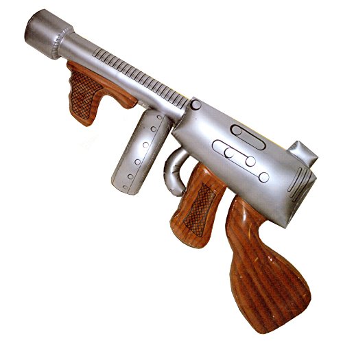 Spassprofi Aufblasbare Maschinenpistole ca.90cm Gewehr Maschinengewehr aufblasbar MPI Waffe von Spassprofi