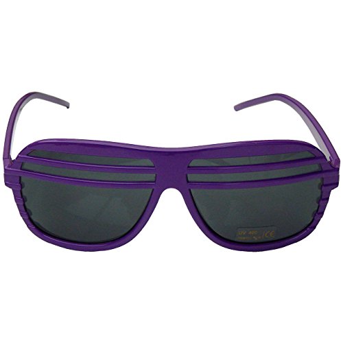 Spassprofi Lila Atzenbrille Sonnenbrille Shutter Shades Atzenbrillen Brille Partybrille von Spassprofi