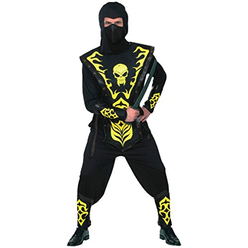 Spassprofi Ninja Kostüm 9 - teilig Gr. 50-54 Ninjakostüm Faschingskostüm von Spassprofi