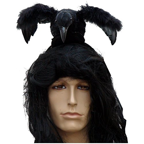 Spassprofi Schwarze Krähe mit Haarreif für Hexe Lone Halloween oder Ranger toter Vogel Spassprofi Schwarze Krähe mit Haarreif für Hexe Lone Halloween oder Ranger toter Vogel von Spassprofi