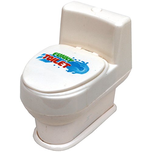 Spritztoilette spritzende Toilette Scherzartikel WC Partygag Geschenk gegen Neugier Spritzpistole Wasserspritze von Spassprofi