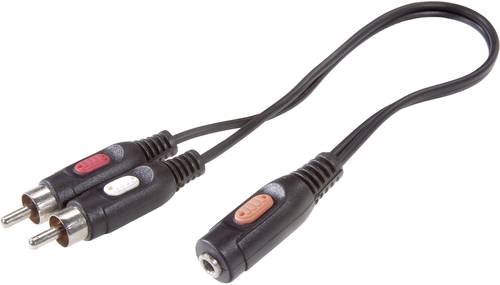 SpeaKa Professional SP-7870256 Cinch / Klinke Audio Anschlusskabel [2x Cinch-Stecker - 1x Klinkenbuc von SpeaKa Professional