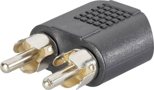 SpeaKa Professional SP-7869756 Cinch / Klinke Audio Y-Adapter [2x Cinch-Stecker - 1x Klinkenbuchse 3 von SpeaKa Professional