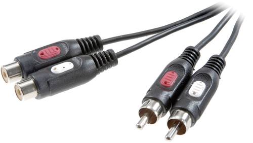 SpeaKa Professional SP-7870384 Cinch Audio Verlängerungskabel [2x Cinch-Stecker - 2x Cinch-Buchse] von SpeaKa Professional