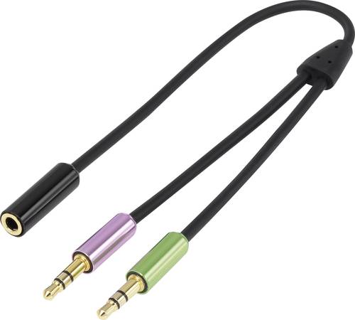 SpeaKa Professional SP-7870576 Klinke Audio Y-Adapter [2x Klinkenstecker 3.5mm - 1x Klinkenbuchse 3. von SpeaKa Professional