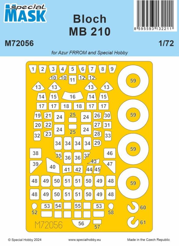 Bloch MB.210 - Mask Bloch MB.210 - Mask von Special Hobby