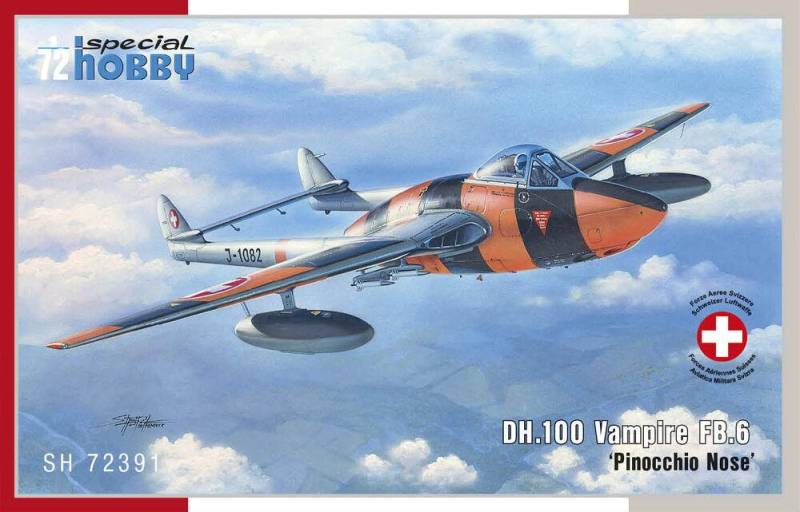 DH.100 Vampire FB.6 Pinocchio Nose von Special Hobby