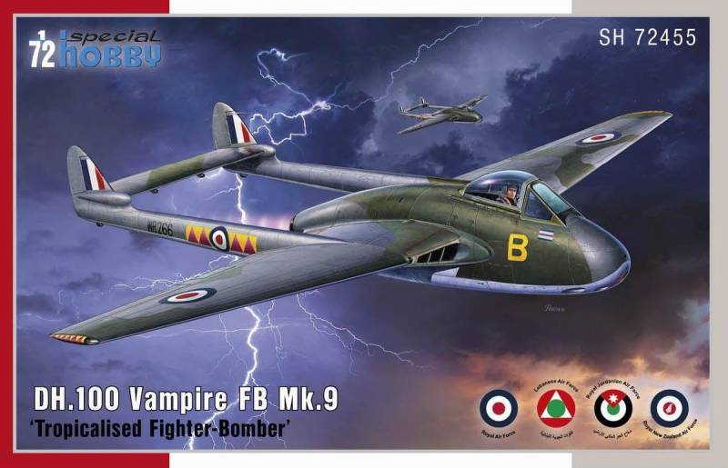 DH.100 Vampire FB.Mk.9 Tropicalised Fighter-Bomber von Special Hobby