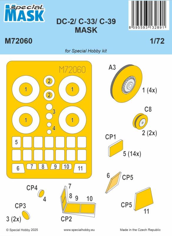 Dc-2/C-33/C-39 - Mask Dc-2/C-33/C-39 - Mask von Special Hobby