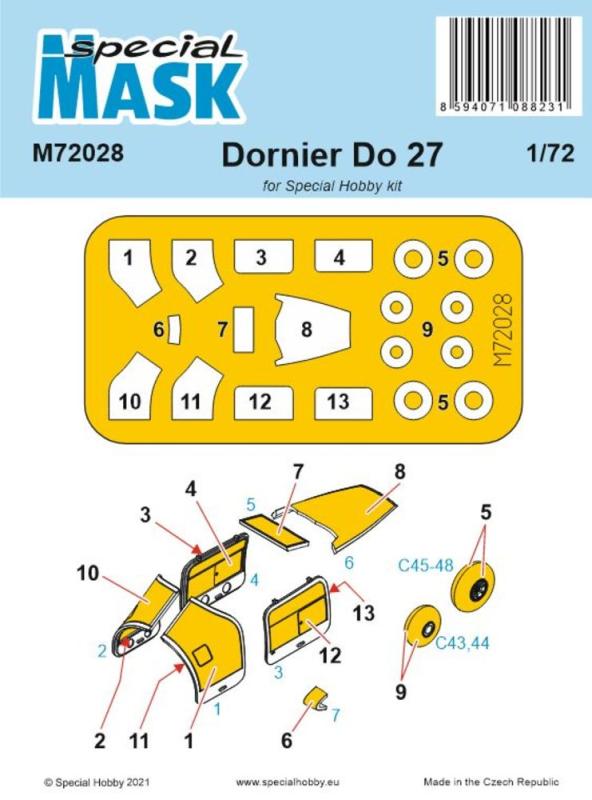 Dornier Do.27 - Mask Dornier Do.27 - Mask von Special Hobby