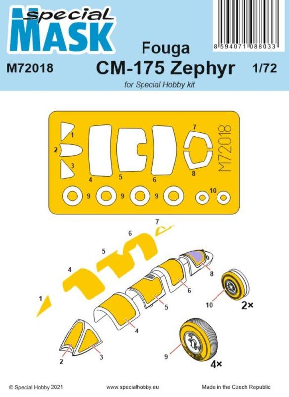 Fouga CM-175 Zephyr Mask Fouga CM-175 Zephyr Mask von Special Hobby