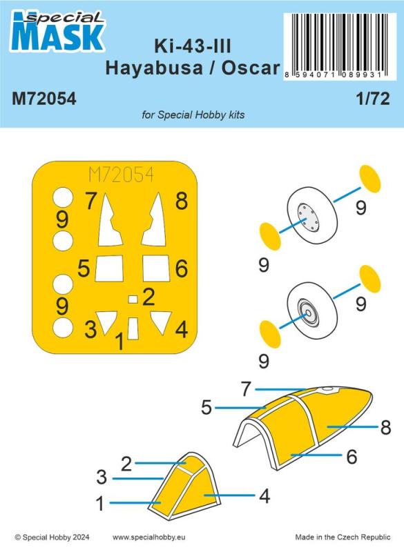 Nakajima Ki-43-III Hayabusa - Mask Nakajima Ki-43-III Hayabusa - Mask von Special Hobby
