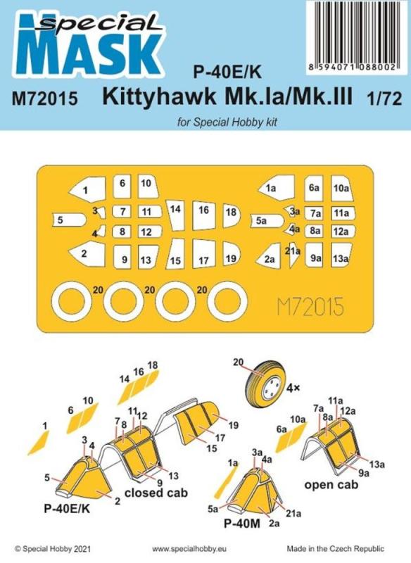 P-40E/K Kittyhawk Mk.Ia/Mk.III - Mask P-40E/K Kittyhawk Mk.Ia/Mk.III - Mask von Special Hobby